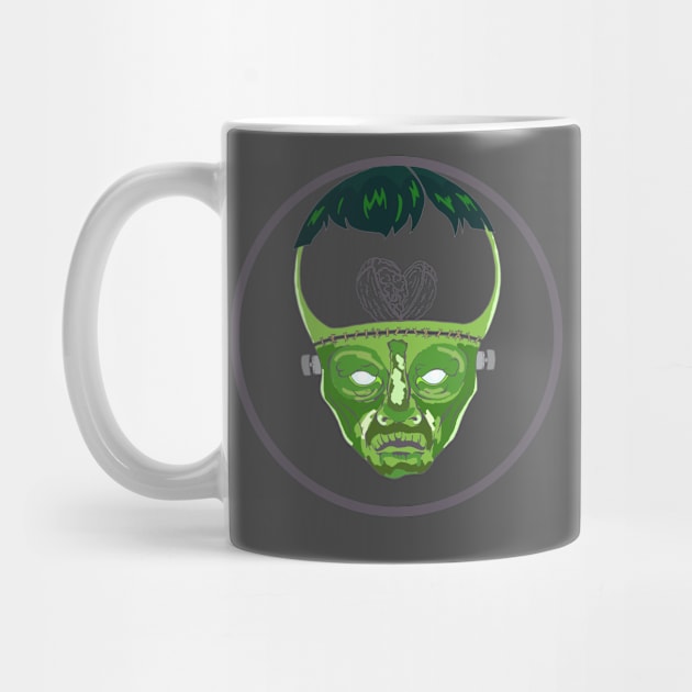 Frankenstein Head Profile Halloween by MisconceivedFantasy